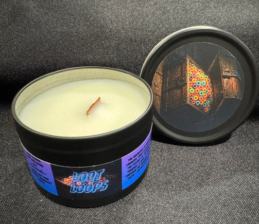 Loot Loops 6oz Metal Tin